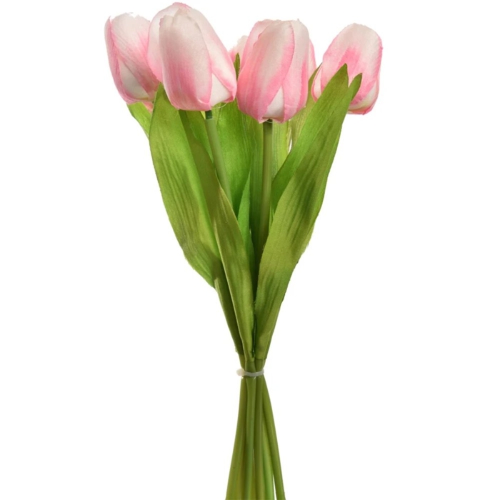 Tulp boeket 7 stuks 35 cm pink