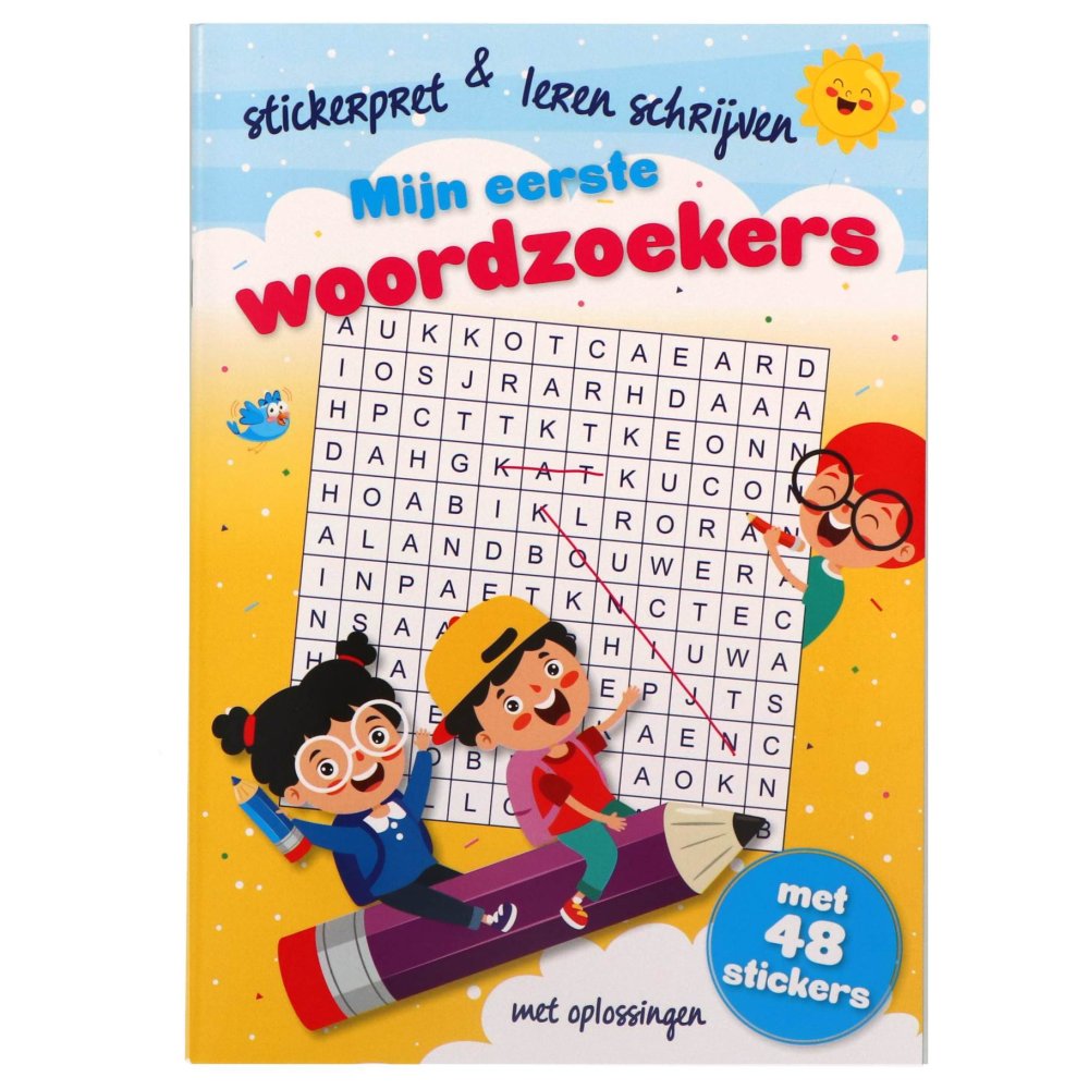 Woordzoeker puzzelboek kinderen 6 tot 10 jaar