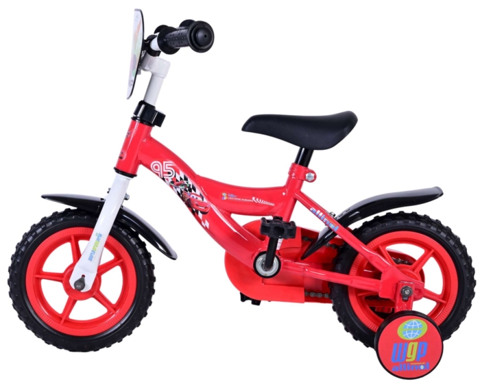 Disney Cars Kinderfiets - Jongens - 10 inch - Rood - Doortrapper - Afbeelding 8